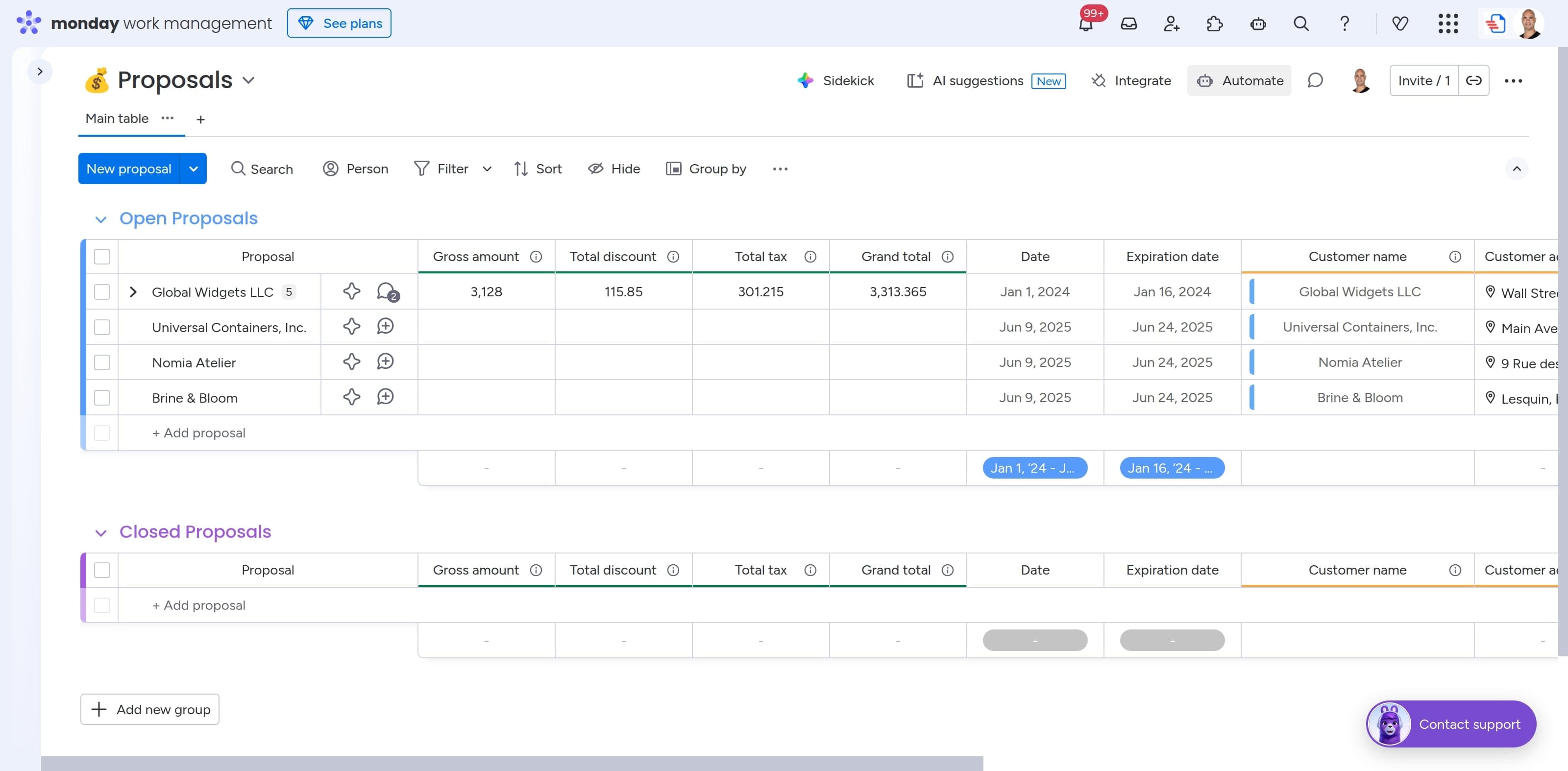 Create documents automatically using monday.com automations